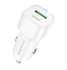 АЗП Borofone BZ34B Cloud PD20W+QC3.0 total 38W (1USB-A/1C) White