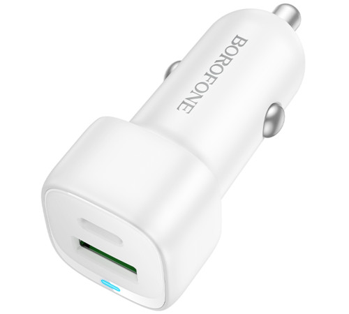 АЗП Borofone BZ34B Cloud PD20W+QC3.0 total 38W (1USB-A/1C) White