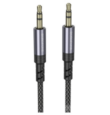 Аудіо кабель Aux Borofone BL24 Graceful (1m) Metal grey