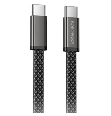 Дата кабель Borofone BX124 Peace Type-C to Type-C 60W (1m) Black
