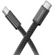 Дата кабель Borofone BX124 Peace Type-C to Type-C 60W (1m) Black