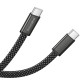 Дата кабель Borofone BX124 Peace Type-C to Type-C 60W (1m) Black