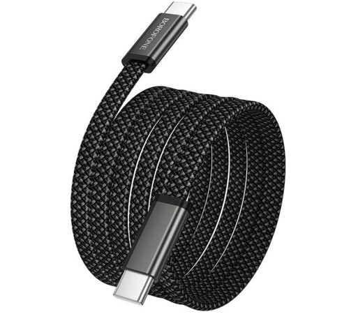 Дата кабель Borofone BX124 Peace Type-C to Type-C 60W (1m) Black