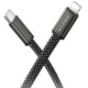 Дата кабель Borofone BX124 Peace Type-C to Lightning 30W (1m) Black