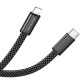 Дата кабель Borofone BX124 Peace Type-C to Lightning 30W (1m) Black