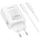 МЗП Borofone BA109A Star PD40W (1USB-C) + кабель Type-C to Type-C White