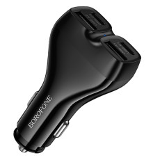 АЗП Borofone BZ35 Leader PD15W+QC3.0 total 30W (2USB-A/2C) Black