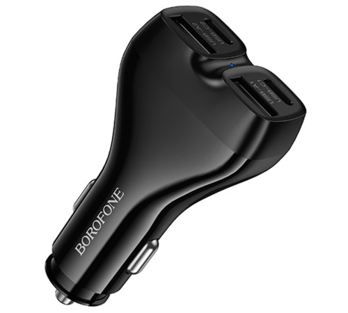 АЗП Borofone BZ35 Leader PD15W+QC3.0 total 30W (2USB-A/2C) Black