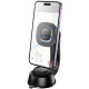 Автотримач з БЗП Hoco HW31 Crown Magnetic Wireless Charging 15W Black / Metal gray