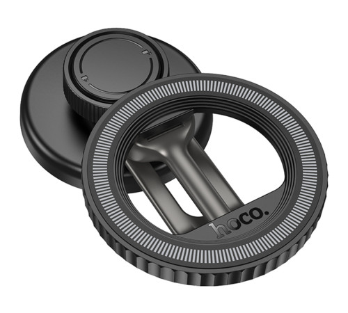 Автотримач Hoco H77 View (center console) Black / Metal gray