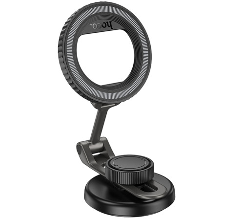 Автотримач Hoco H77 View (center console) Black / Metal gray