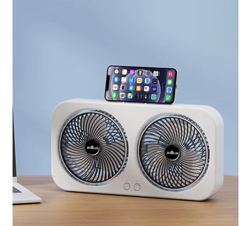 Настільний вентилятор F105 Dual-Fan Design 1800mAh Black