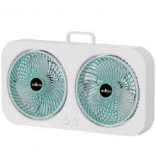 Настільний вентилятор F105 Dual-Fan Design 1800mAh Green