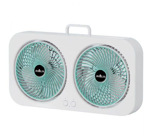 Настільний вентилятор F105 Dual-Fan Design 1800mAh Green