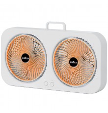 Настільний вентилятор F105 Dual-Fan Design 1800mAh Yellow