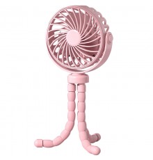 Портативний вентилятор Q2 Octopus 500mAh Pink