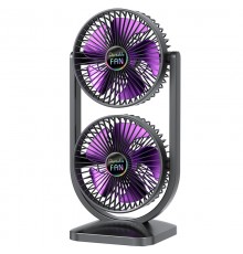 Настільний вентилятор S30 Dual-Fan 3000mAh Black