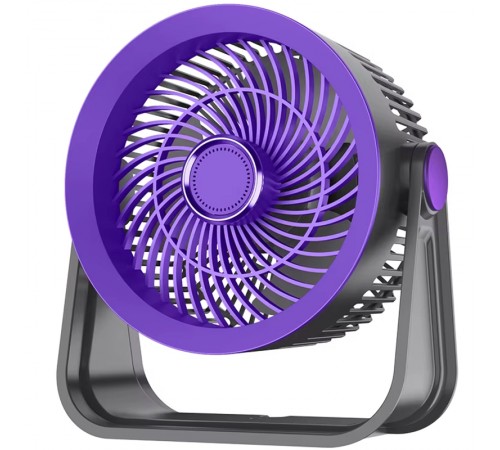 Портативний вентилятор S35 Built-in aromatherapy/mosquito repellent box 2400mAh Black / Purple