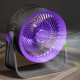 Портативний вентилятор S35 Built-in aromatherapy/mosquito repellent box 2400mAh Black / Purple