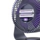 Портативний вентилятор S35 Built-in aromatherapy/mosquito repellent box 2400mAh Black / Purple