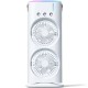 Настільний вентилятор F12 Spray Dual-Fan 2in1 з водяним охолодженням 1800mAh White