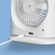 Настільний вентилятор F12 Spray Dual-Fan 2in1 з водяним охолодженням 1800mAh White