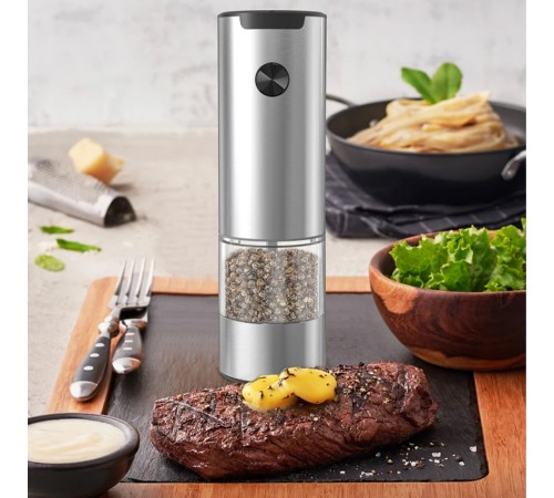 Електричний млин для перцю та спецій M01 Silver