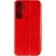 Шкіряний чохол-книжка Belora для Samsung Galaxy S25 FE Red