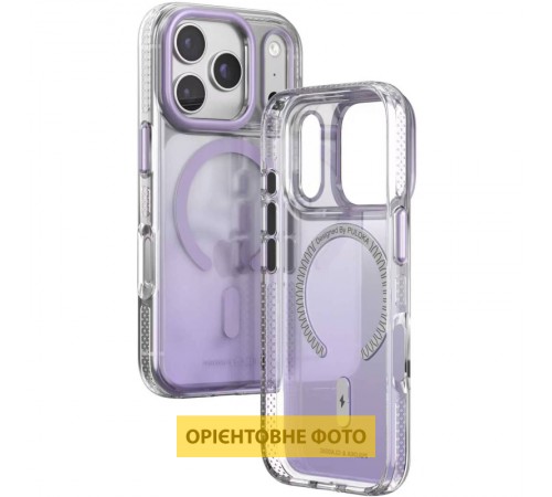 Чохол TPU+PC Puloka Resplendent with Magnetic Fit для Apple iPhone 17 (6.3") Purple