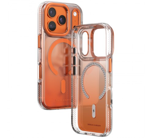 Чохол TPU+PC Puloka Resplendent with Magnetic Fit для Apple iPhone 17 Pro Max (6.9") Orange