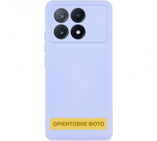 Чохол TPU GETMAN Liquid Silk Full Camera для Xiaomi Poco X8 Pro Бузковий / Light purple