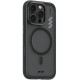 TPU+PC чохол Blueo Frosted Heat Dissipation Stand with MagSafe для Apple iPhone 16 Pro (6.3") Чорний / Black
