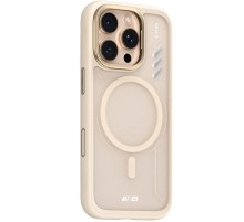 TPU+PC чохол Blueo Frosted Heat Dissipation Stand with MagSafe для Apple iPhone 16 Pro (6.3") Золотий / Gold