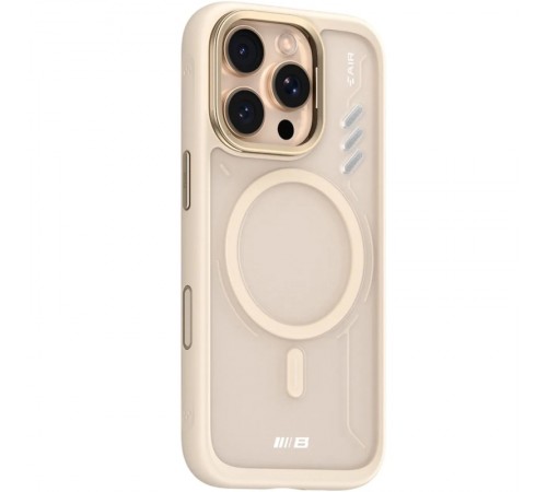 TPU+PC чохол Blueo Frosted Heat Dissipation Stand with MagSafe для Apple iPhone 16 Pro (6.3") Золотий / Gold