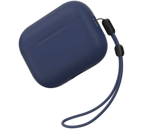 Силіконовий футляр BlueO Liquid silicone для навушників Airpods Pro 3 Navy Blue
