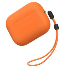 Силіконовий футляр BlueO Liquid silicone для навушників Airpods Pro 3 Orange