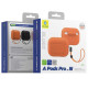 Силіконовий футляр BlueO Liquid silicone для навушників Airpods Pro 3 Orange