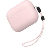 Силіконовий футляр BlueO Liquid silicone для навушників Airpods Pro 3 Pink Sand