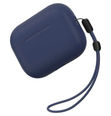 Силіконовий футляр BlueO Liquid silicone для навушників Airpods Pro 2 Deep Blue