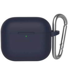 Силіконовий футляр BlueO Liquid silicone для навушників Airpods 4 Deep Blue