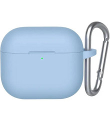 Силіконовий футляр BlueO Liquid silicone для навушників Airpods 4 Sky Blue