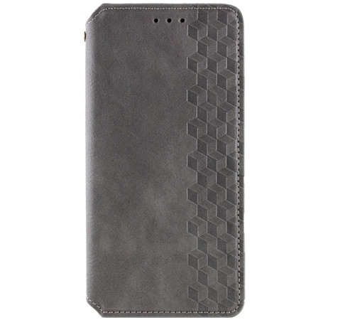 Шкіряний чохол-книжка GETMAN Cubic (PU) для Samsung Galaxy A27 Сірий