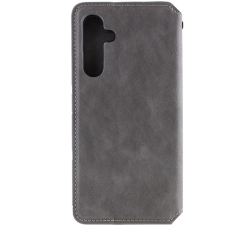 Шкіряний чохол-книжка GETMAN Cubic (PU) для Samsung Galaxy A27 Сірий
