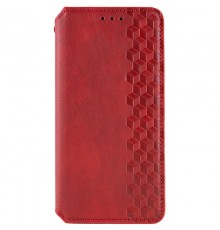 Шкіряний чохол-книжка GETMAN Cubic (PU) для Motorola Edge 70 Fusion / 70 Fusion+ Червоний