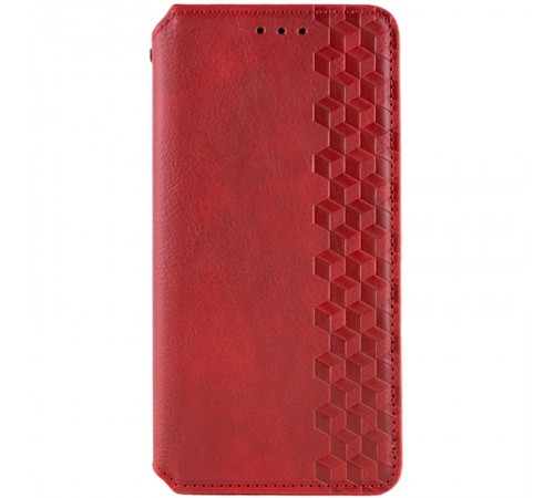 Шкіряний чохол-книжка GETMAN Cubic (PU) для Motorola Edge 70 Fusion / 70 Fusion+ Червоний