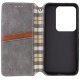 Шкіряний чохол-книжка GETMAN Cubic (PU) для Motorola Edge 70 Fusion / 70 Fusion+ Сірий