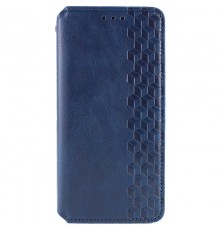 Шкіряний чохол-книжка GETMAN Cubic (PU) для Motorola Edge 70 Fusion / 70 Fusion+ Синій