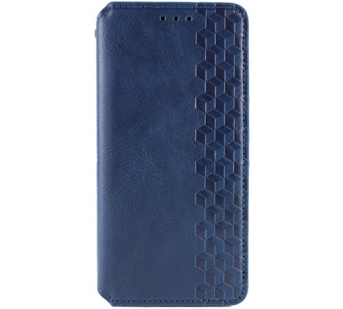 Шкіряний чохол-книжка GETMAN Cubic (PU) для Motorola Edge 70 Fusion / 70 Fusion+ Синій