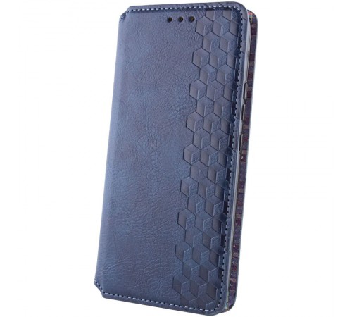 Шкіряний чохол-книжка GETMAN Cubic (PU) для Motorola Edge 70 Fusion / 70 Fusion+ Синій