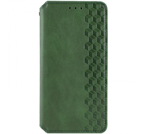Шкіряний чохол-книжка GETMAN Cubic (PU) для Motorola Edge 70 Fusion / 70 Fusion+ Зелений